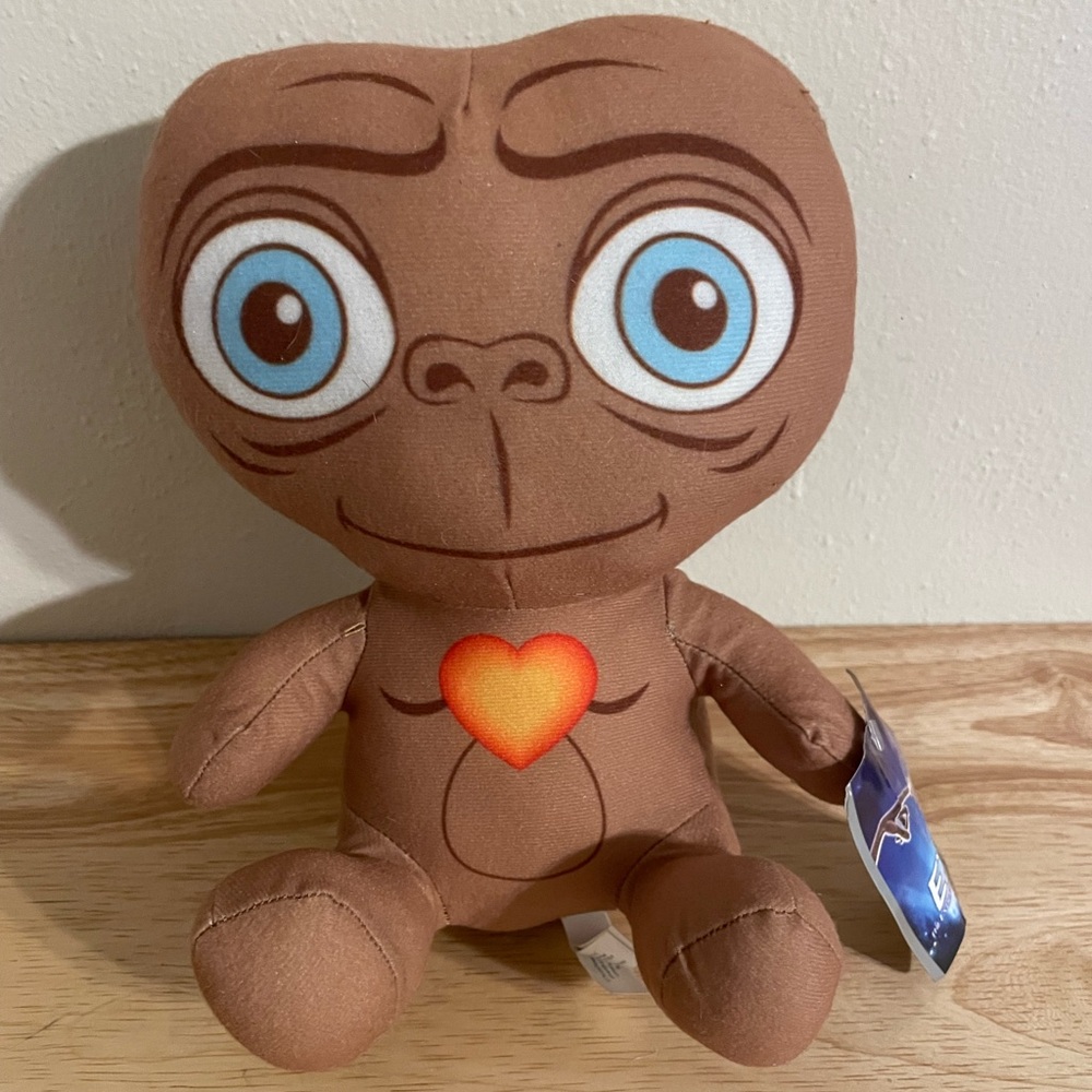 E.T. with Heart Extra Terrestrial 10” Plush ET Toy Factory Brown NWT 2018